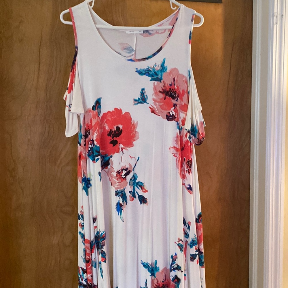 Open shoulder dress